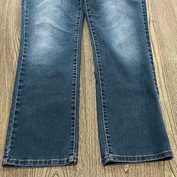 Bandolino Womens Amy Jeans Straight Leg Mid Rise Denim Medium Wash Blue Size 6 - Picture 2 of 11